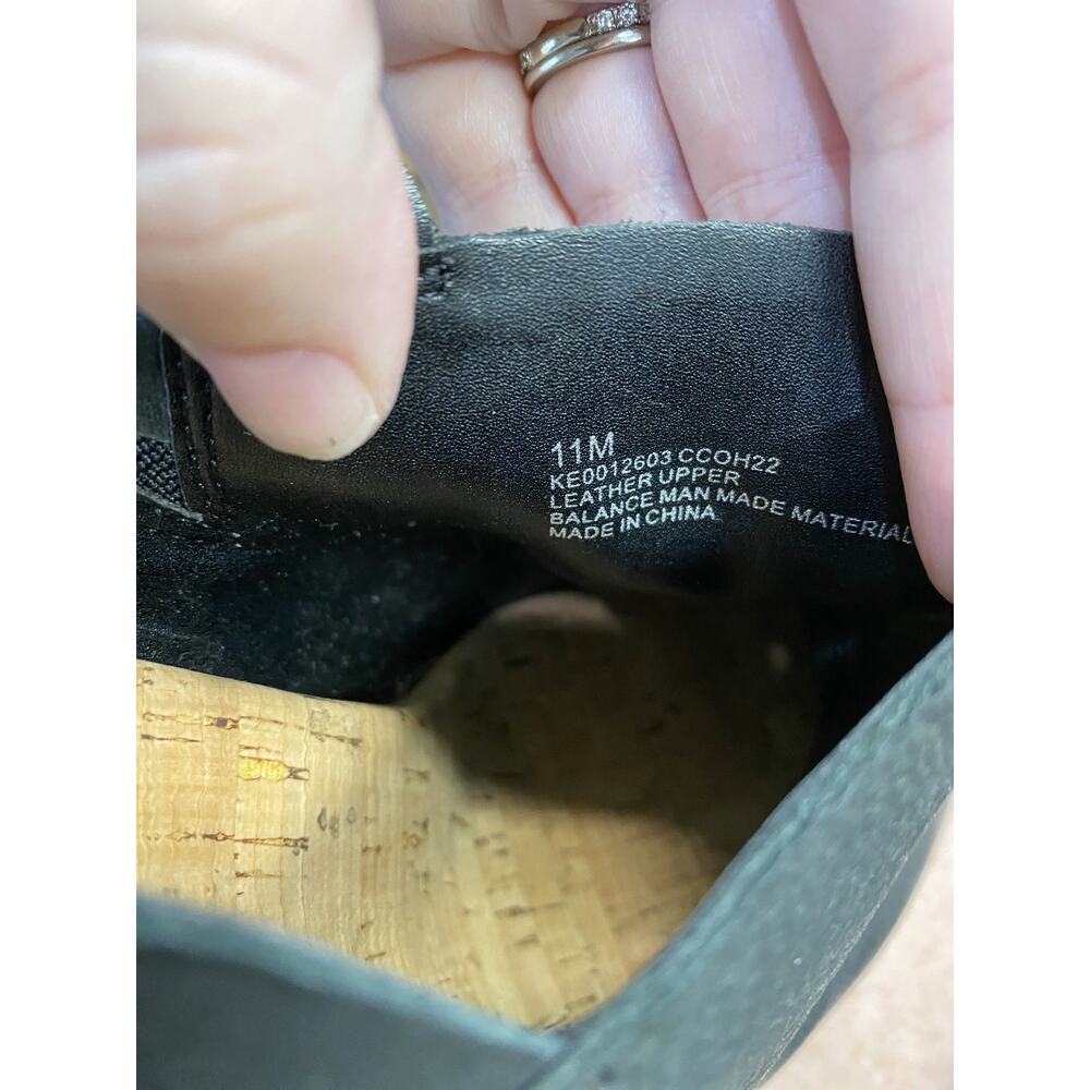 Kork-Ease Darby Sandals Women 11M Black Studded Leather Ankle Strap Slide Casual - Picture 6 of 7